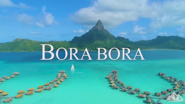 Bora Bora 4K🛬Relaxing Music Along With Beautiful Nature Videos🌱4K Video Ultra HD смотреть онлайн