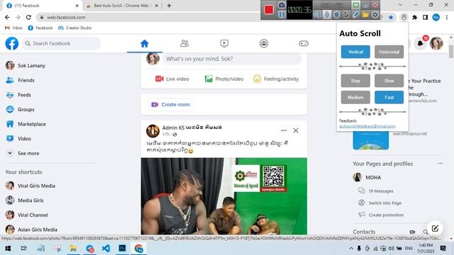 How Add Extension Auto Scroll Facebook in Chrome 2023 смотреть онлайн