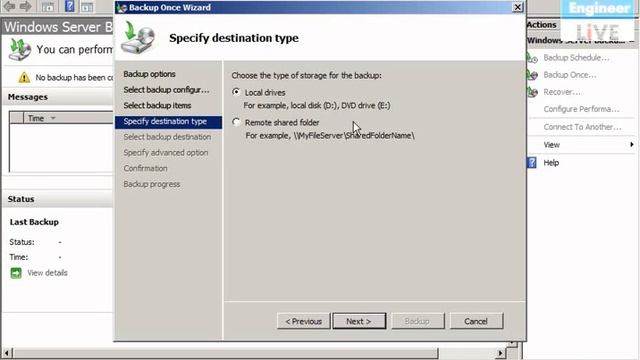 Create Backup in Windows Server 2008 смотреть онлайн