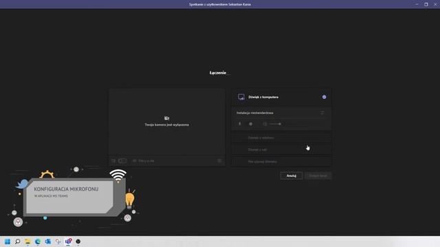 MS Teams - konfiguracja mikrofonu смотреть онлайн