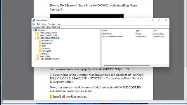 Fix Microsoft Store Error 0x80070002 while installing Game Services смотреть онлайн