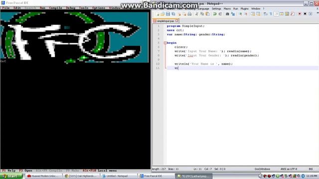 How to make Program 'Simple Input Name' in Pascal смотреть онлайн