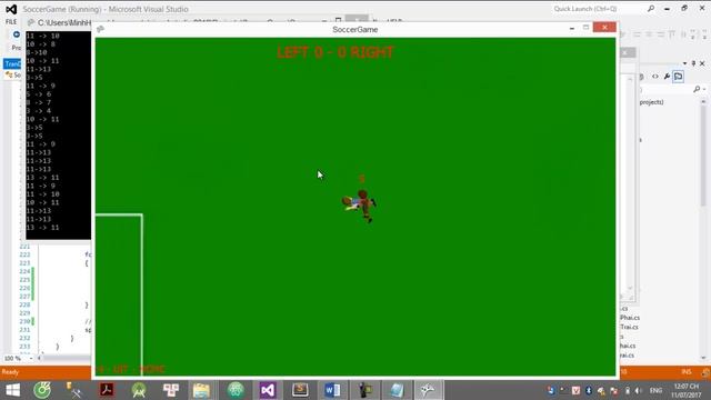 Soccer game - AI - basic with C# XNA framework смотреть онлайн