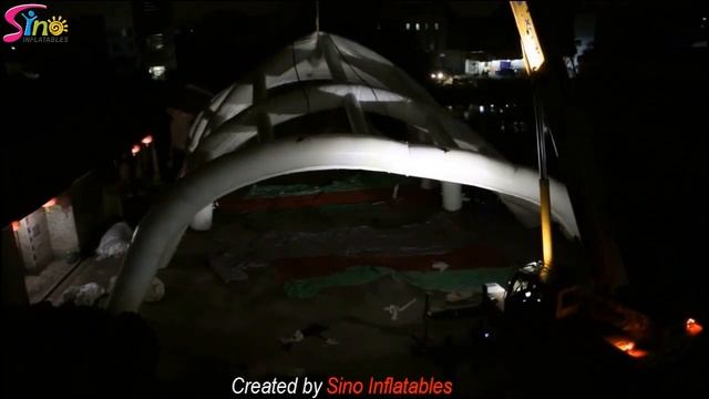 20x15m giant inflatable stage cover tent with removable transparent roof N windows смотреть онлайн