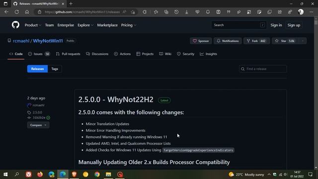 WhyNotWin11 (WhyNot22H2) upgrade checker update brings improvements for Windows 11 version 22H2 смотреть онлайн