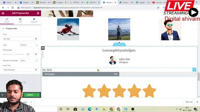 Astra Theme with Elementor | How To Use Elementor| Elementor & Astra Theme Tutorial|live смотреть онлайн