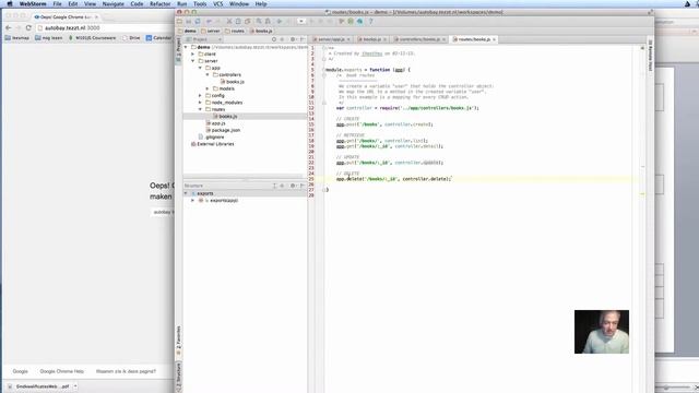 books11 - Route DELETE in node.js смотреть онлайн