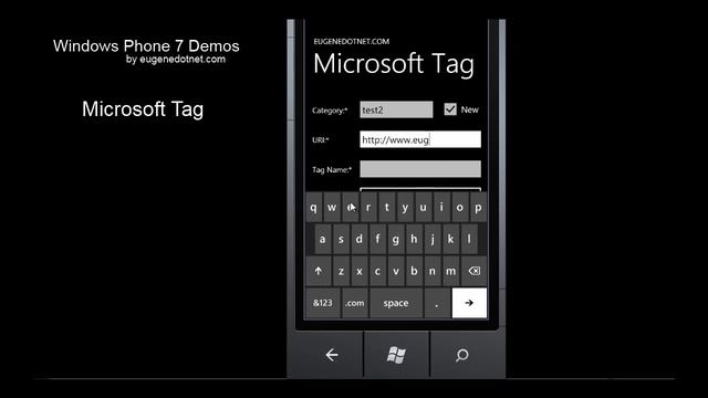 Windows Phone 7 Microsoft Tag Application смотреть онлайн
