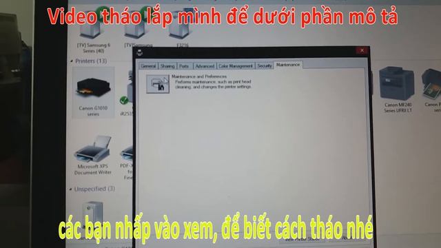 Pan thực tế #3 Canon G1010 bị đổ nhầm mực, đầu phun ko ra mực và cách sữa chữa смотреть онлайн