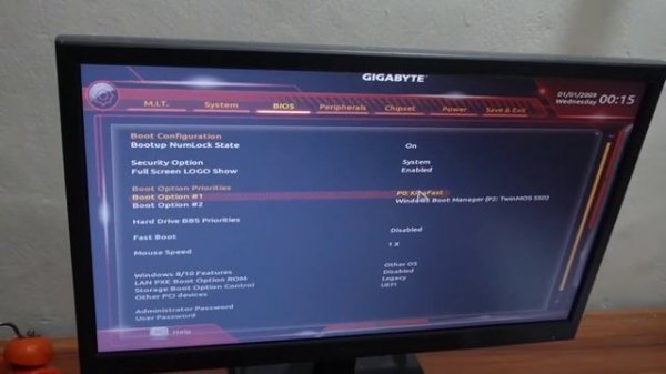Reboot and Select proper Boot deviceor Insert Boot Media in selected Boot device and press a key