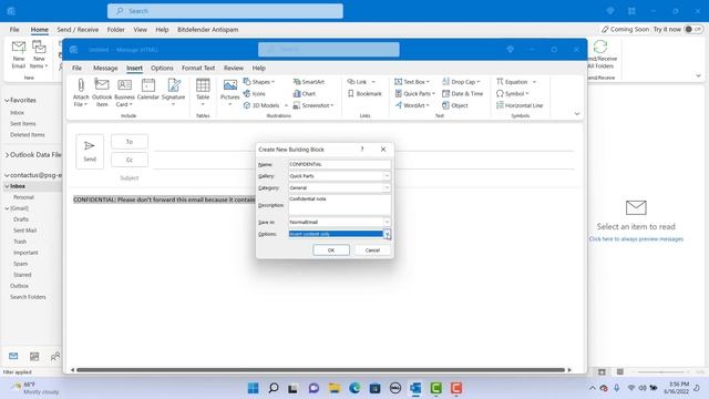 Quick Parts in Outlook - Office 365 смотреть онлайн