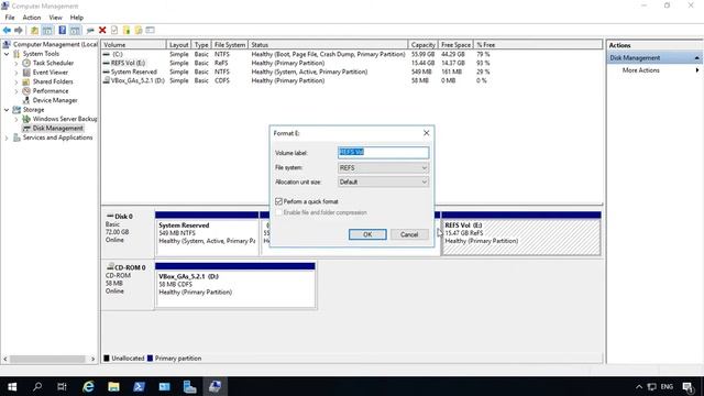 How to format a volume with FAT32 in Windows Server 2019 смотреть онлайн