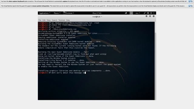 Kali 2.0 - VirtualBox Guest Additions Install смотреть онлайн