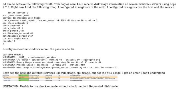 Nagios Core 4.4.5 Ncpa 2.2.0 Monitor Disk Usage in Windows Machines смотреть онлайн