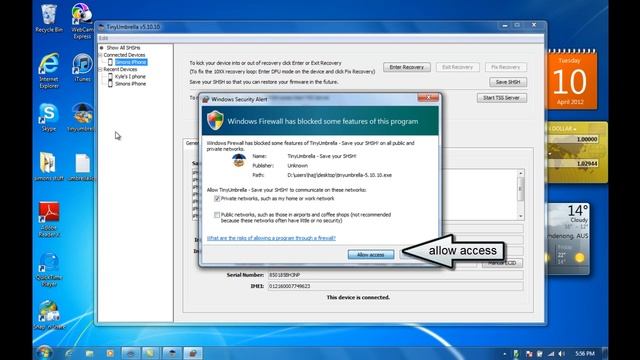 HOW TO SAVE YOUR SHSH on any Ios on any iDevice using Tinyumbrella смотреть онлайн