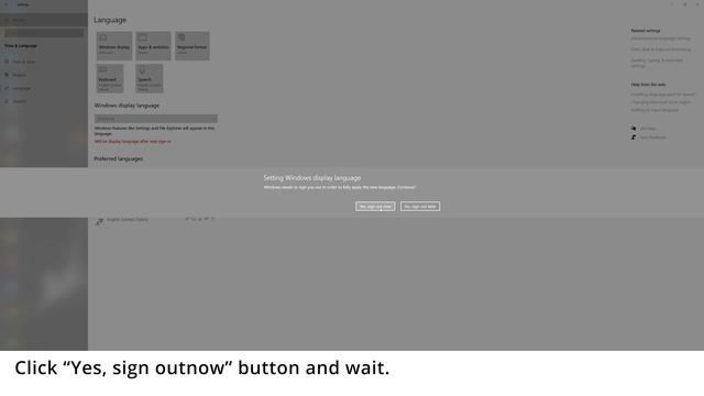 Change display language Windows 10 - Install new Language смотреть онлайн