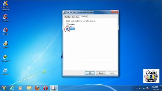How to Access Your Desktop Icon From Your Taskbar in Microsoft Windows 7 смотреть онлайн