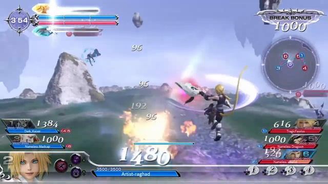 Zidane [Online Rank] Gameplay - Dissidia NT Final Fantasy. смотреть онлайн