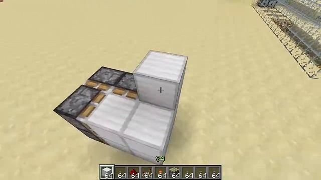 Minecraft механизмы - [Компактная дверь 2x2 на ровной стене] смотреть онлайн