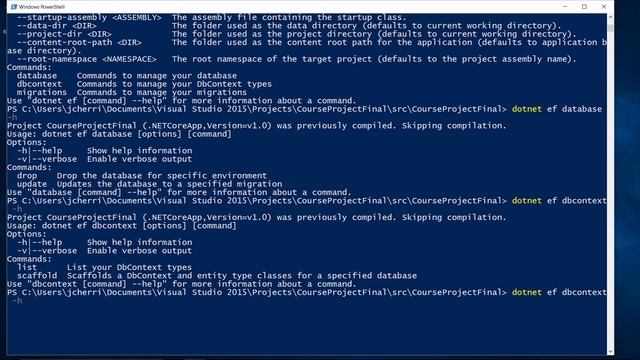 Learning ASP.NET x83 EF Core NET CLI EF Core Commands смотреть онлайн