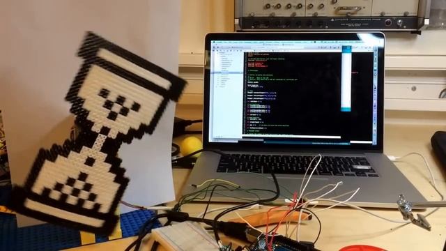 Lego Arduino and perler beads spinning windows 95-hourglass machine смотреть онлайн