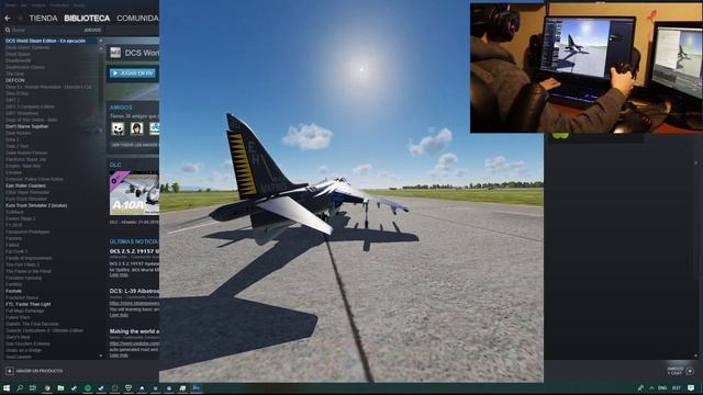 AV-8B Harrier DCS - Virtual Reality with Lenovo Explorer (Microsoft Mixed Reality Headset) смотреть онлайн