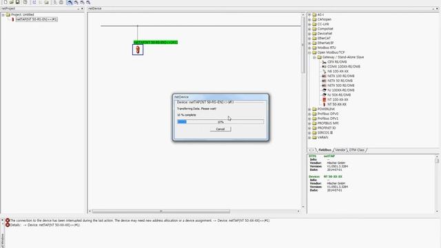 힐셔코리아,장치 설정 및 테스트 동영상: NT 50-RS-EN , ASCII 서버- OpenModbus/TCP 클라이언트 смотреть онлайн