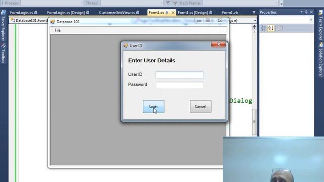 Introduction to a database application Part8 Login process Part1 смотреть онлайн