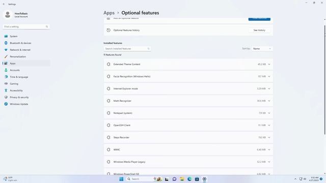 How To Access Windows Features In Windows 11