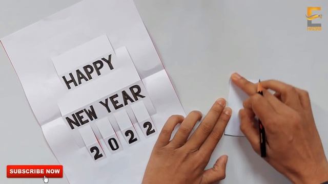 New year card making handmade 2022 / DIY New year pop up greeting card / How to make new year card смотреть онлайн