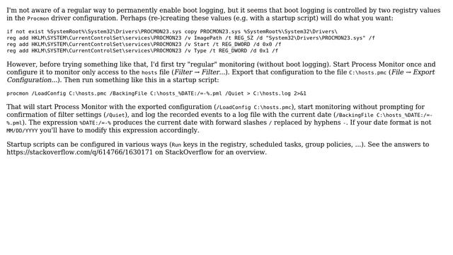How to enable procmon boot logging for every boot? (2 Solutions!!) смотреть онлайн