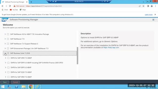 SAP INSTALLATION - SWPM TOOL LAUNCHING смотреть онлайн