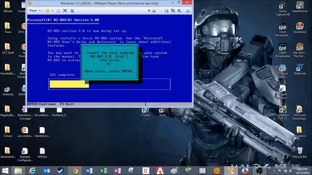 Installing Windows 3.1 in VMware смотреть онлайн