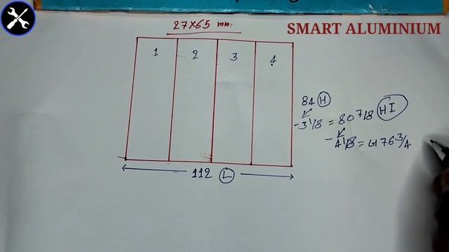 27x65 mm | Domal Aluminium Window size measurement | how to take aluminium window size measurement смотреть онлайн