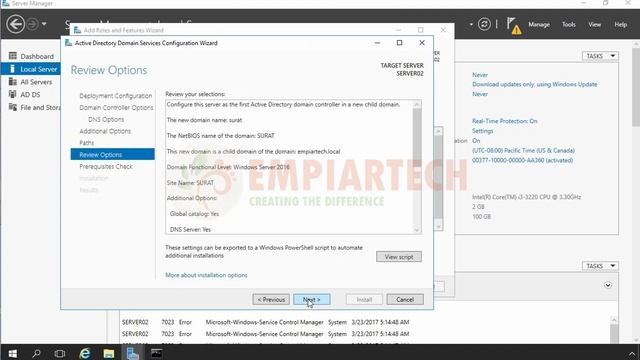How to Install Child Domain Controller Windows Server 2016 смотреть онлайн