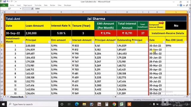 Loan Management Software in Excel Free Download | EMI Calculator | Finance Management Software in X смотреть онлайн