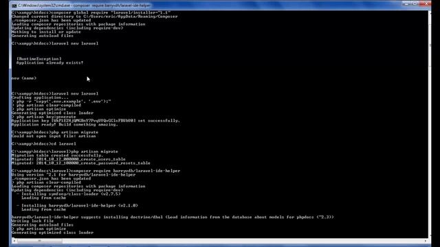 Laravel 5.1 (Windows) - 069 - installation package html and forms смотреть онлайн