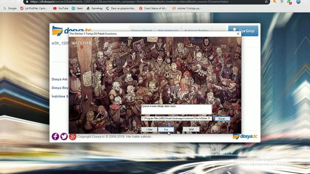 Witcher 3 türkçe yama nasıl kurulur (steam) смотреть онлайн