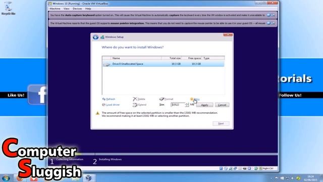 How to Install Windows10 Preview To VirtualBox In Windows7 Tutorial смотреть онлайн