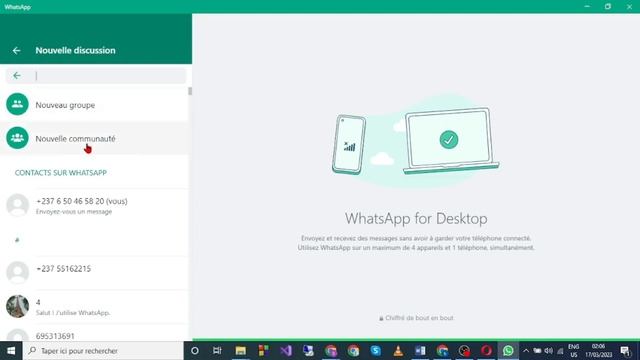 Comment Ajouter Un Contact Sur Whatsapp PC ( 100% Facile ) смотреть онлайн