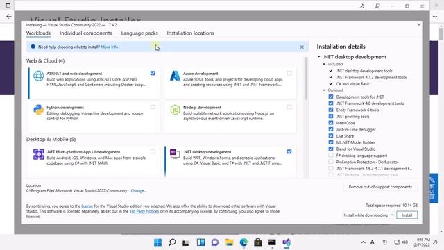 C# 11 및 .NET 7 개발 환경 구축 with Visual Studio 2022 смотреть онлайн