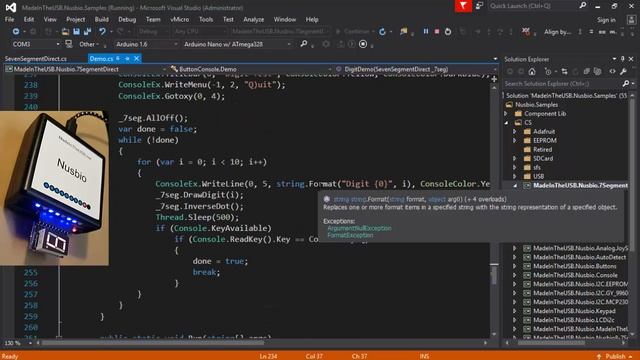 7 Segment Display direct programmingin C# and .NET смотреть онлайн