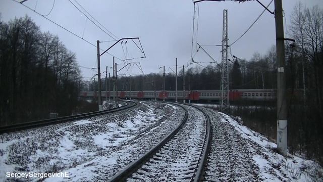 Электропоезд ЭД4М-0177 станция Бекасово-1 смотреть онлайн