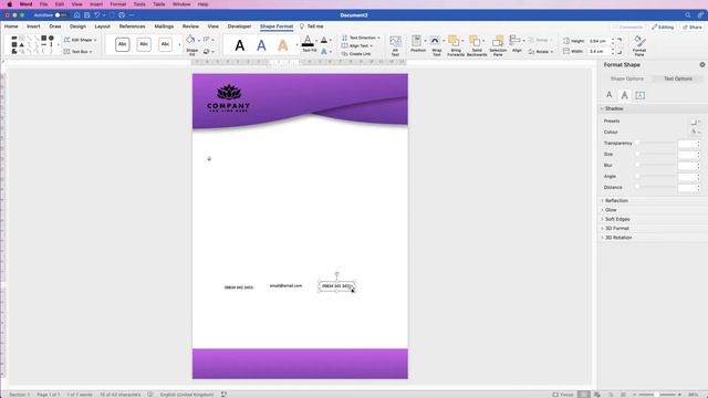 Make a letterhead template from scratch in word and save as a template or PDF смотреть онлайн