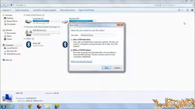 How to Burn windows 10 ISO file to DVD disk drive смотреть онлайн