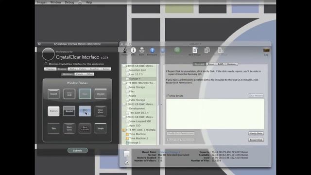 CrystalClear Interface for Mac: Changing Window Frames смотреть онлайн