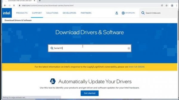 Download & Install Intel Serial IO Driver for Windows 11/10/8/7