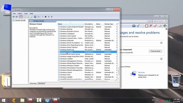 حل مشكلة ,لا يمكن تغير خصائص الجدار الناري خطأ: 0x80070422 смотреть онлайн