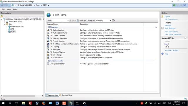 Tạo thư mục FTP SERVER trên WINDOW 10 để chia sẽ file qua LAN và Internet смотреть онлайн