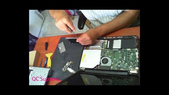 Asus X454L Replace Harddrive expand Ram смотреть онлайн